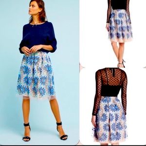 NWT Anthropology Eva Franco Solstice tulle skirt